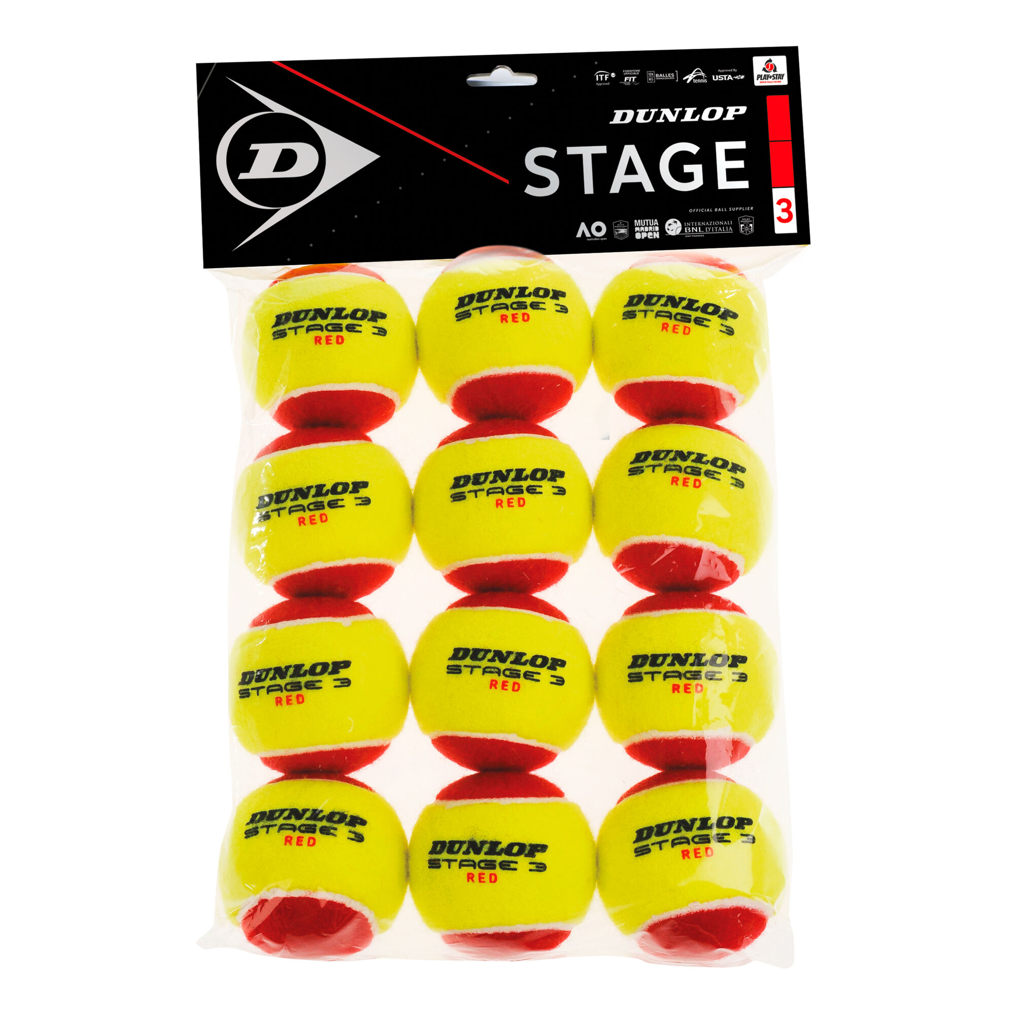 prieel instructeur onenigheid Dunlop Mini Tennis Stage 3 Red Zak 12 Stuks online kopen | Tennis-Point